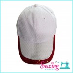 MICROFIBRE CAP-WHITE/RED (OC C0800)